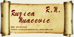 Ružica Muačević vizit kartica